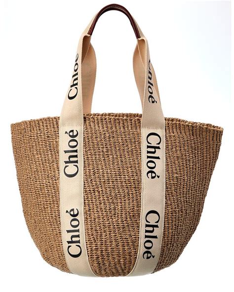 basket chloe|chloe large woody tote bag.